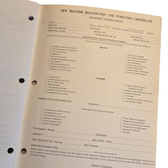 Vintage Massey Ferguson MF 175 Tractor Operators Manual Original 1974 MF175 Book - Picture 6 of 14